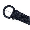 CTM Women's Braided Wide Belt with Matching Buckle - 3 of 4