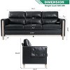 GDFStudio Addison Comfortable 79.5" Three-Seater Sofa with Side Pockets and Rubber Wood Legs - 3 of 4