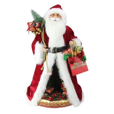 Northlight Led Lighted Musical Standing Santa Claus Christmas Scene ...