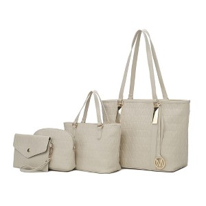 MKF Collection Arya Signature Vegan Leather Tote Bag for Women Versatile Handbag Purse by Mia K - 1 of 4