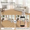Washable indoor area rug. Braided print, low-pile vintage rustic. Non-slip, non-shedding. For bedrooms, dining rooms, nurseries, kitchens - 3 of 4