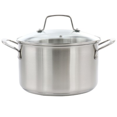 Martha Stewart Everyday Doylestown 8 Quart Nonstick Aluminum Dutch Oven  with Strainer Lids