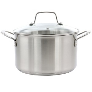 Martha Stewart Everday Midvale 2.6 Quart Stainless Steel Saucepan with Lid - 1 of 4