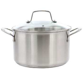 Martha Stewart Everday Midvale 2.6 Quart Stainless Steel Saucepan with Lid
