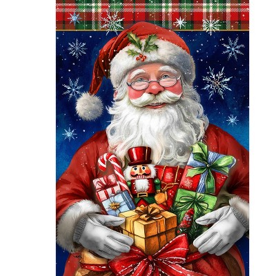 Briarwood Lane Christmas Garden Flag 12x18 For Outdoor Holly Jolly Santa For Christmas Garden Flag Flags For Outside