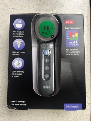 Braun No Touch Battery-powered Thermometer : Target