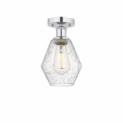 Cindyrella - 1 Light Semi-Flush Mount In Nautiical Style-10.25 Inches Tall and 6 Inches Wide