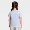 Toddler Girls' Holiday Relaxed Short Sleeve T-Shirt - Cat & Jack™ Light Blue - 3 of 4