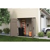 Suncast X-Large Vertical Storage Shed, All-Weather Outdoor Backyard Unit, Sand - 4 of 4