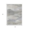 HomeRoots 3' X 5' Beige And Gray Abstract Washable Indoor Outdoor Area Rug - 3 of 4
