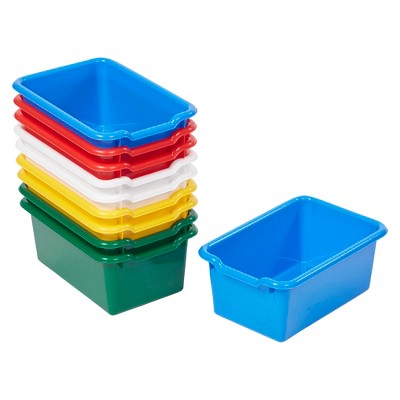 Ecr4kids Scoop Front Storage Bins, Assorted, 10-piece : Target