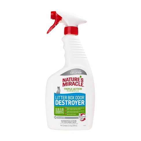 Nature s Miracle Unscented Litter Box Odor Destroyer 24 Fl Oz Target