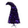 ACEPANO 84.6 in. H Santa's Hat Shape Artificial Whimsical Xmas Tree with 1050 Tip For Holiday Indoor Home Decoration-Black - 2 of 4