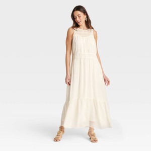 Women's Sheer Chiffon Maxi Dress - A New Day™ - 1 of 3