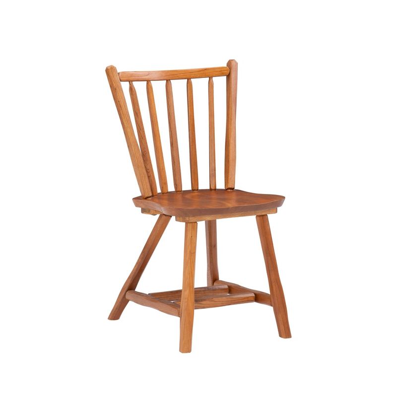 Set of 2 Bazel Windsor Back Side Chairs Natural - Linon, 3 of 12