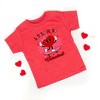 The Juniper Shop Little Miss Valentine Skateboard Youth Short Sleeve Tee - 2 of 3