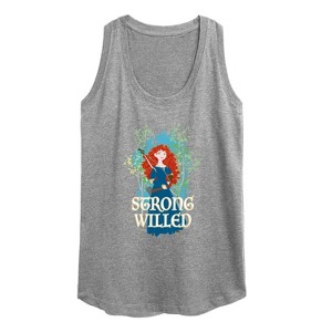 Women's - Disney - Merida Strong Willed Graphic Racerback Tank - 1 of 4