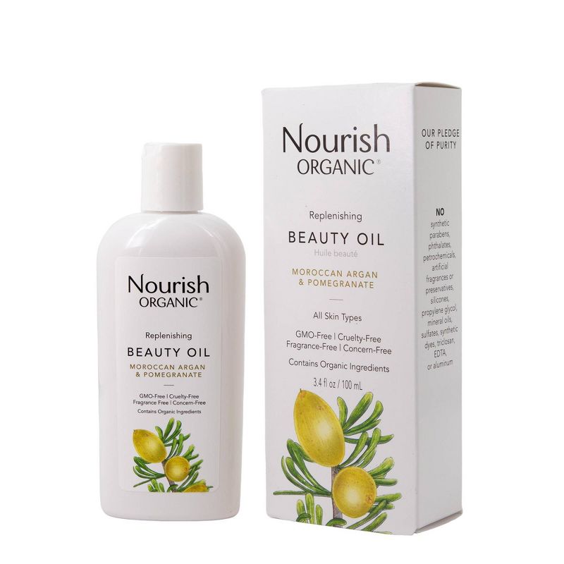 Nourish Organic Replenishing Argan Oil Unscented - 3.4oz, 1 of 5