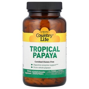Country Life Tropical Papaya, 500 Chewable Wafers - 1 of 2