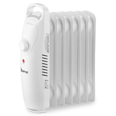 Karl Home 600-Watt Portable Electric Space Heater Oil Filled Radiator Heater in White