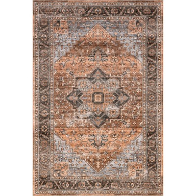 Nuloom Wrenley Medallion Machine Washable Indoor Area Rug