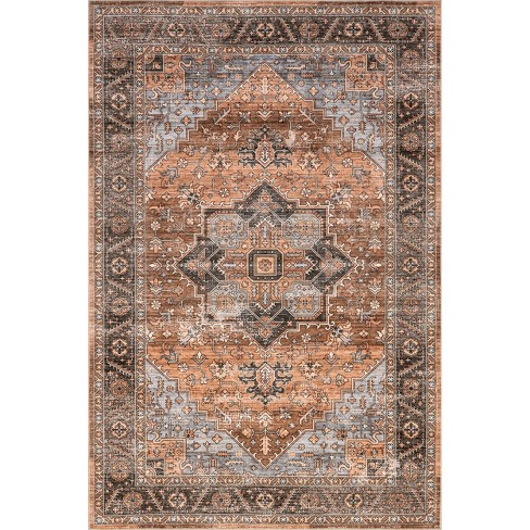 Nuloom Wrenley Medallion 9x12 Machine Washable Indoor Area Rug For ...