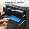 SKRAN 7 Drawer Chest, Storage Cabinet Dressers, Dressers Storage Cabinets With Wheels, Wood Organization Furniture For Office, Home - 4 of 4
