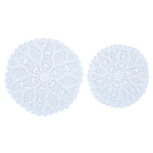 Park Designs Kadia Crochet Lace Accent Mats Set - 1 of 4