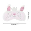 Unique Bargains Fleece Long Ear Cats Eye Mask 1 Pc - 2 of 4