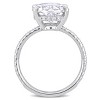 EVERLY JEWELRY  |   10k White Gold 4 7/8 CT DEW Created Moissanite-White Fashion Ring - 4 of 4