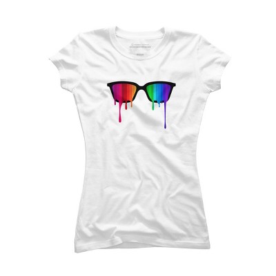 Adult Design By Humans Love Wins Hipster Glasses Pride By badbugs T-Shirt