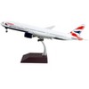Boeing 777-200ER Commercial Aircraft w/Flaps Down White w/Striped Tail "Gemini 200" 1/200 Diecast Model Airplane by GeminiJets - 2 of 4