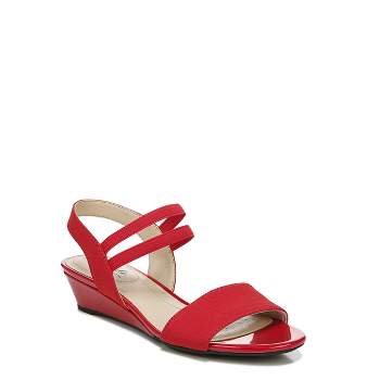 LifeStride Womens Yolo Strappy Wedge Sandals