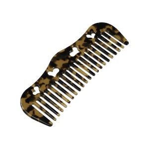 Unique Bargains Women Heart Style Curly Thick Wavy Straight Hair Wide Tooth Comb 1 Pc - 1 of 4