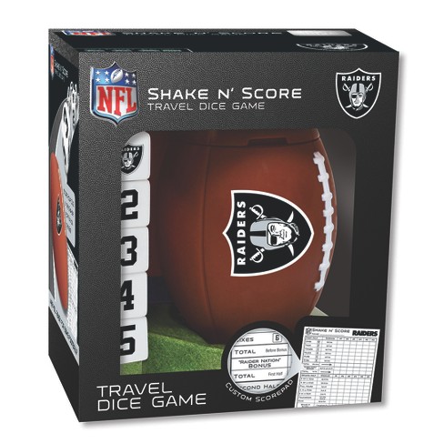 Masterpieces Officially Licsenced Nfl Las Vegas Raiders Shake N' Score Dice  Game For Age 6 And Up : Target