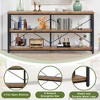 Kumasinova 55.12 Inch Console Table with 3-Tier Storage Shelves,Industrial Entryway Table for Hallway,Living Room & Entryway - 4 of 4