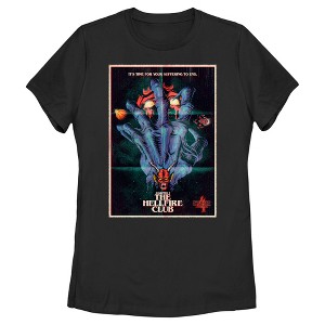 Women's Stranger Things Retro Hellfire Club Poster T-Shirt - 1 of 4