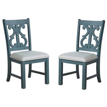 Set of 2 Lexin Padded Dining Side Chairs - miBasics