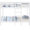 NicBex Triple Full Bunk Bed with Full Length Guardrail,Loft Bed with 2 Built-in Ladders,Modern Bunk Beds,Noise Reduced Bunk Beds for Bedroom - 2 of 4