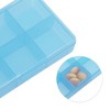 Unique Bargains 6 Grid Clear Pill Case 1 Pc - 3 of 4