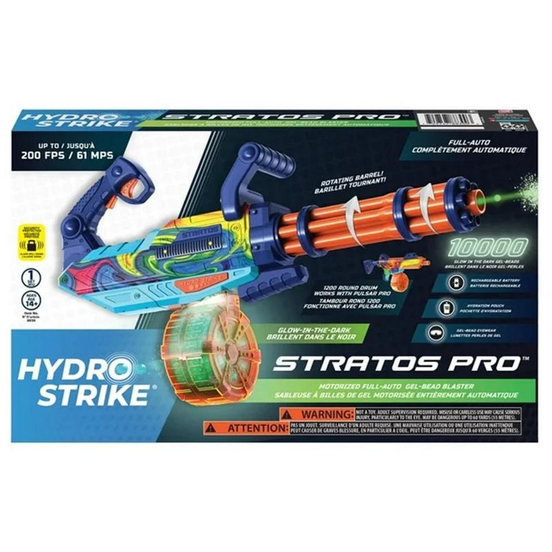 Hydro Strike Stratos Pro Battery Gel Bead Blaster with Rotating Barrel 10000 Water Beads, 3 of 4