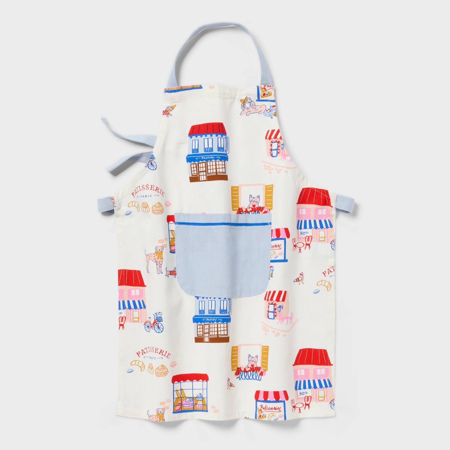 Kids' Print Apron Blue - Pillowfort™