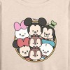 Women's - Disney - Mickey Friends Group Lightweight French Terry Wide Neck Long Sleeve Shirt - 2 of 4