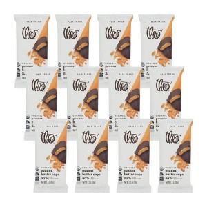 Theo Chocolate Organic Peanut Butter Cups 55% Dark Chocolate - Case of 12/1.3 oz - 1 of 4