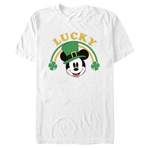 Men's Mickey & Friends Lucky Rainbow T-Shirt - 1 of 4