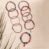 SOHI Women's Red Beaded Multi-Layer Bracelet - 2 of 3