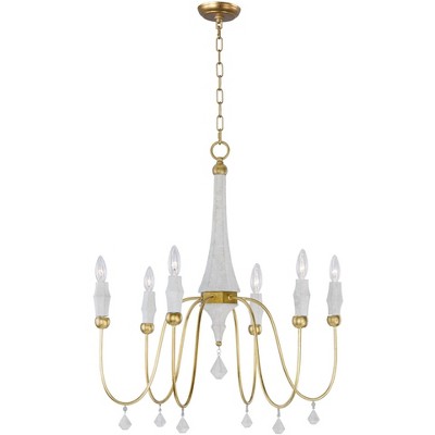 Maxim Lighting Claymore 6 - Light Chandelier in  Claystone/Gold Leaf