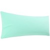 PiccoCasa 90 GSM Solid Soft Envelope closure Microfiber Body Pillowcase - 2 of 4