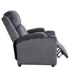 Bonrcea Modern Recliner Chair Padded Seat Velvet for Living Room Single Sofa Recliner Seat Club Chair Home Theater Seating - 2 of 4