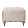 Syemin Ottomans and Benches Entryway Bench, Upholstered Ottoman Bedroom Bench, End of Bed Footrest Stool, Bench for Entryway, Pink, 23.23"*16.9"*16.7" - 2 of 4